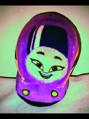 Purple Plush Character Toy for Kids - Cute Smiling Face